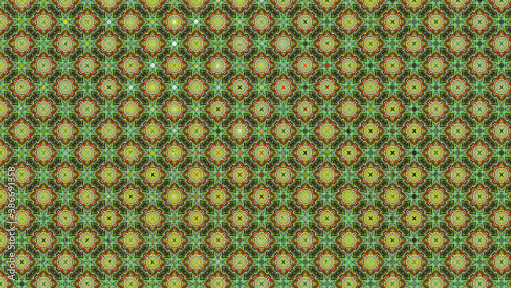 seamless pattern with leaves green colour