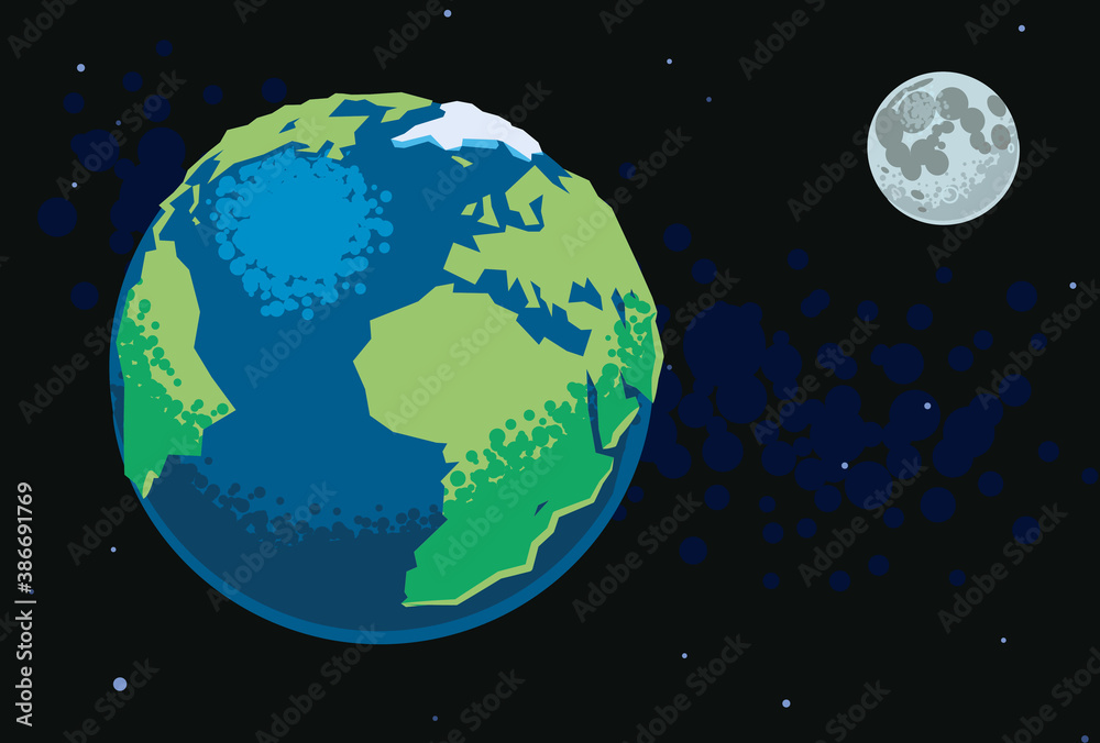 The Earth and Moon in space The Earth and Moon in space