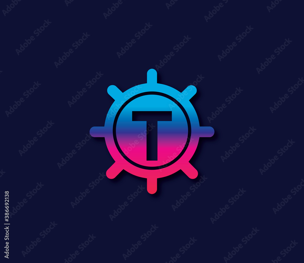T Alphabet Locker Logo Design Concept T Alphabet Locker Logo Design Concept