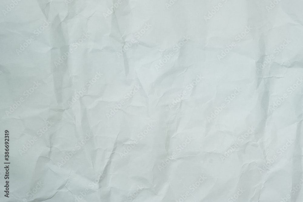 Obraz premium The texture of white recycle crumpled paper, copy space for text.