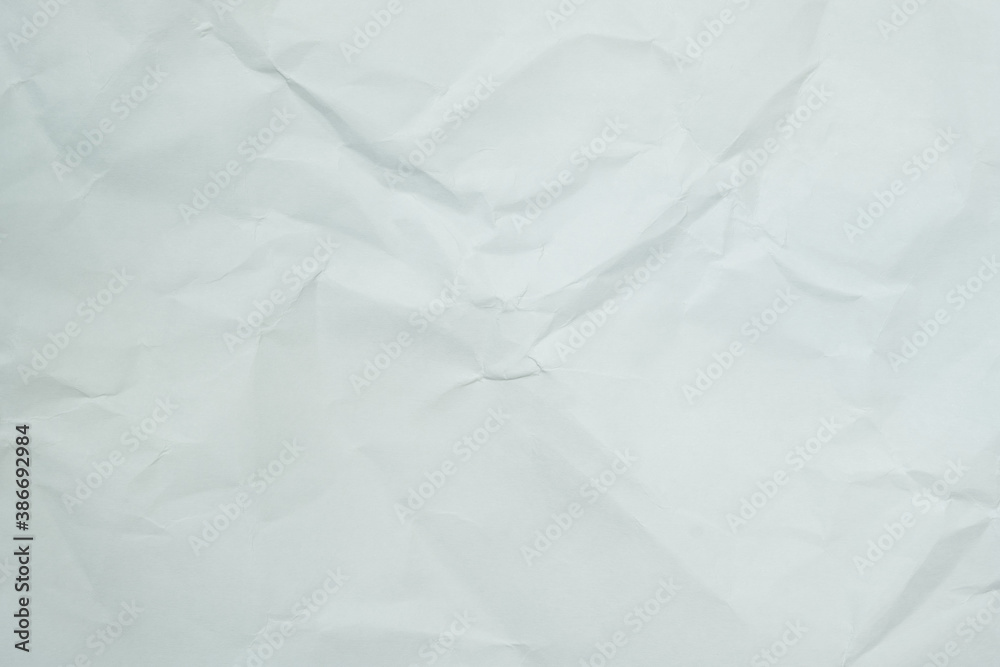 Fototapeta premium The texture of white recycle crumpled paper, copy space for text.