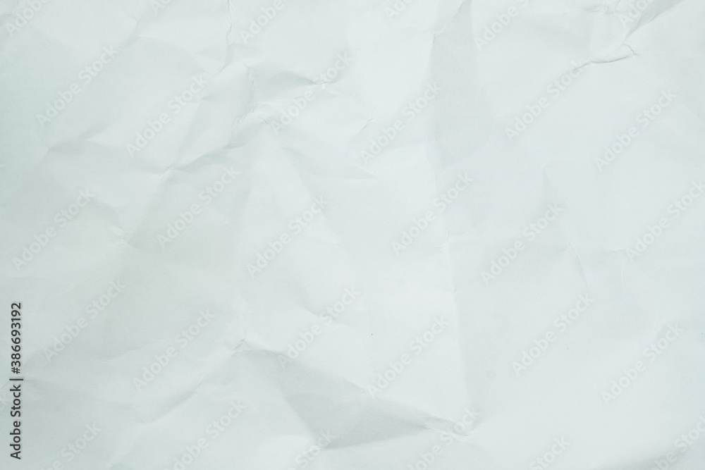 Fototapeta premium The texture of white recycle crumpled paper, copy space for text.