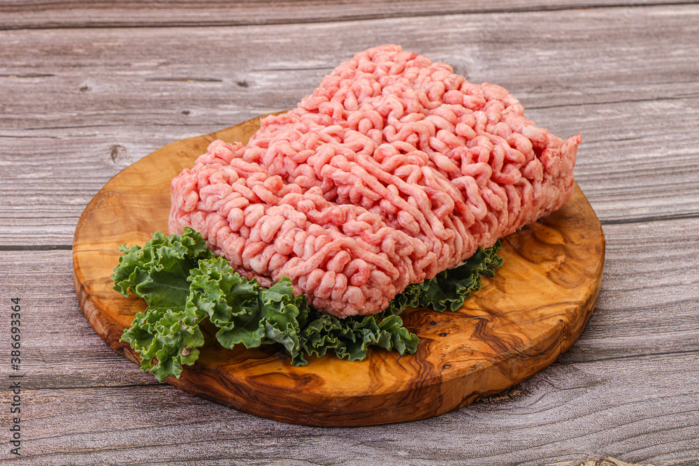 Raw pork minced meat for cooking Raw pork minced meat for cooking