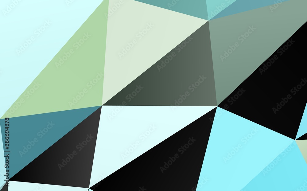 Light Blue, Yellow vector polygonal template. Light Blue, Yellow vector polygonal template.