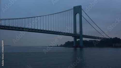 Danish Great Belt Bridge  passage under the bridge.