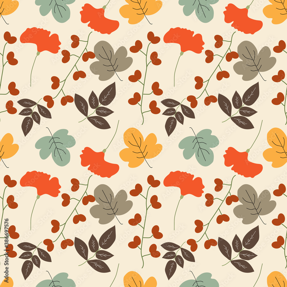 custom made wallpaper toronto digitalColourful Autumn leaves seamless pattern.Great for scrapbooking,wrapping paper,textile,fabric,ceramic motifs.