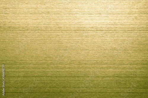 Texture of gold stainless steel background or gold line polished metal with light reflection.