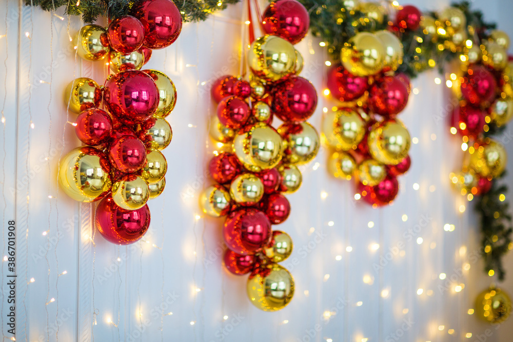 festive christmas and new year decorations festive christmas and new year decorations