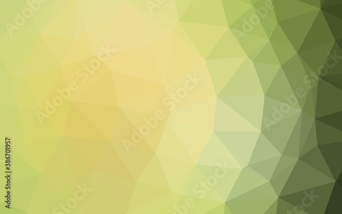 Light Green, Yellow vector blurry triangle template.