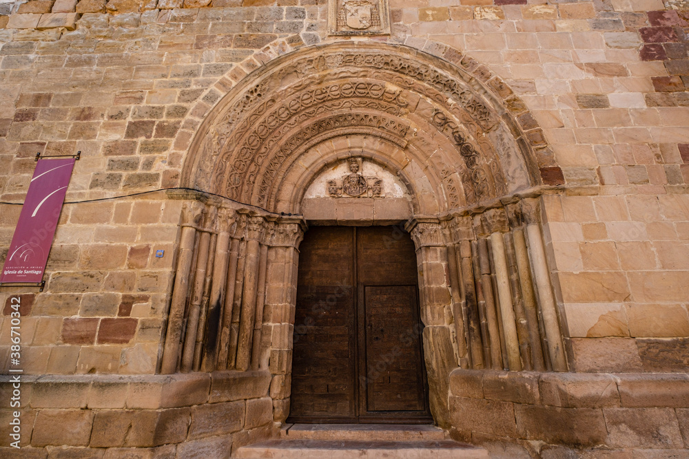 Iglesia de Santiago,   12th century Romanesque, Siguenza, Guadalajara, Spain