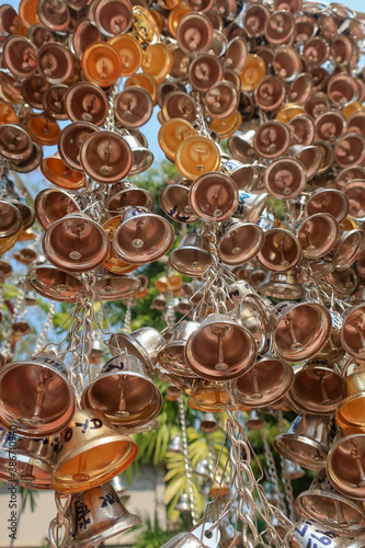 Little bells at the temple Wat Phra Sing in Chiang Mai, Thailand, Asia