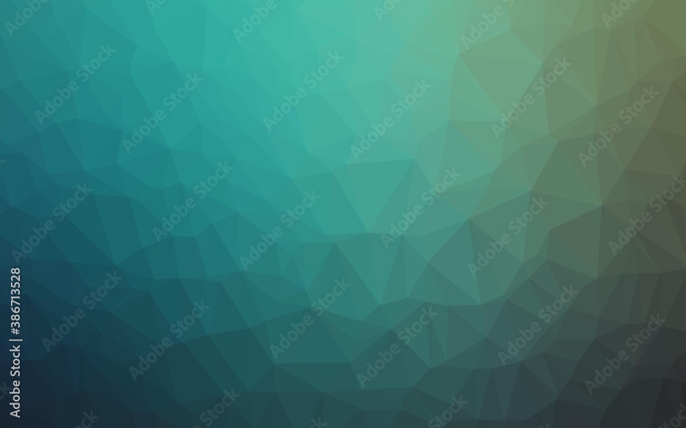 Light Blue, Green vector triangle mosaic template.