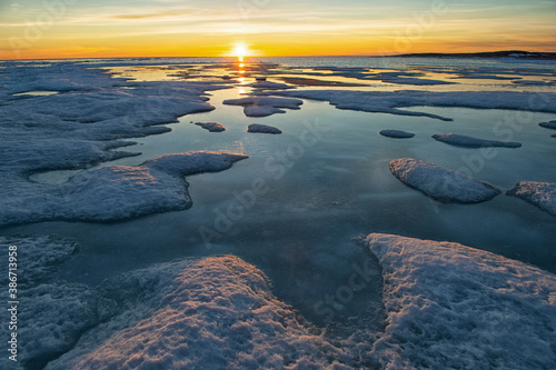 Midnight Sun over the High Arctic