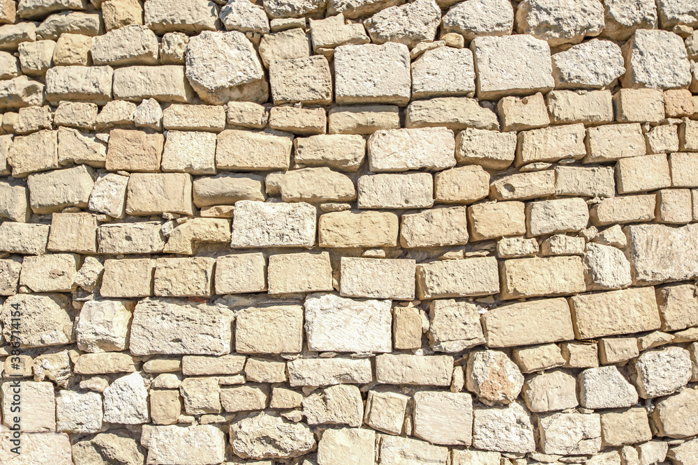 natural stone wall in tuscany