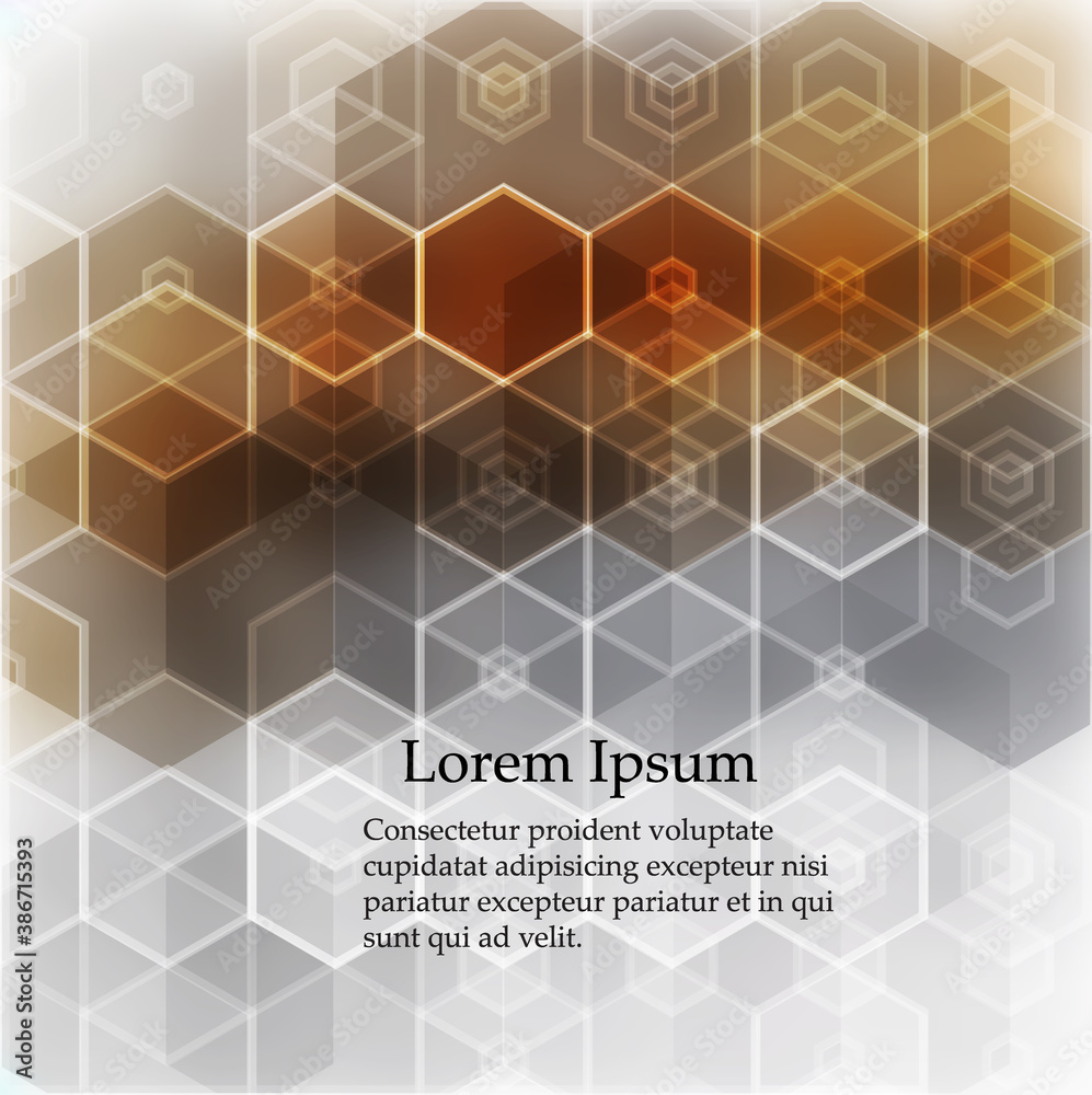 Abstract Isometric Shape Background for Business Web Design.