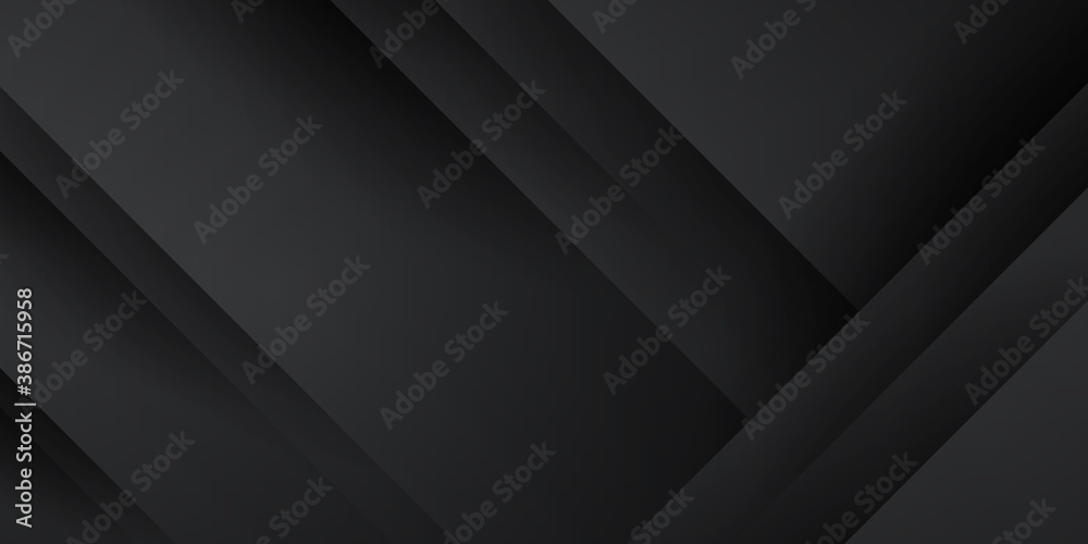 Black abstract background with 3D layers Black abstract background with 3D layers