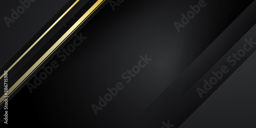 Black gold abstract presentation background