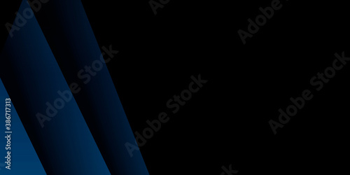 Dark blue abstract presentation background. Digital image of light rays, stripes lines with blue light, speed and motion blur over dark blue background 