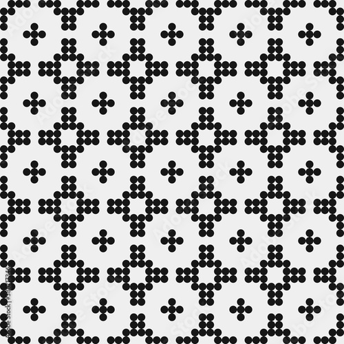 Abstract Cross Pattern Dots Logo generative computational art illustration