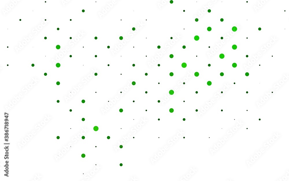 Light Green vector pattern with spheres. Light Green vector pattern with spheres.