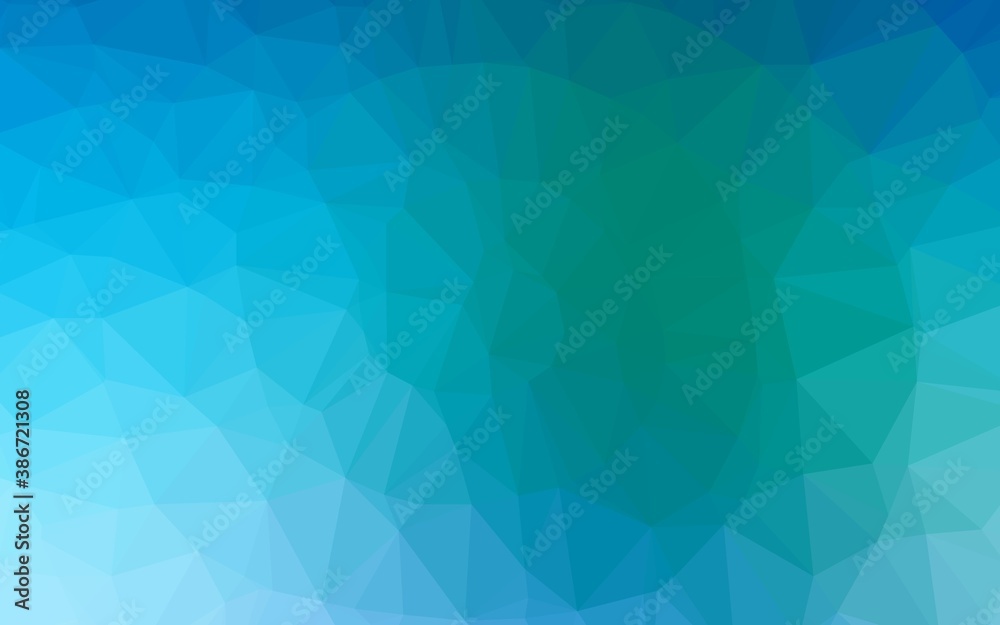 Light Blue, Green vector shining triangular pattern. Light Blue, Green vector shining triangular pattern.