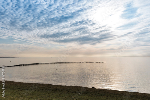 Fototapeta Naklejka Na Ścianę i Meble -  Sunset over Ijsselmeer