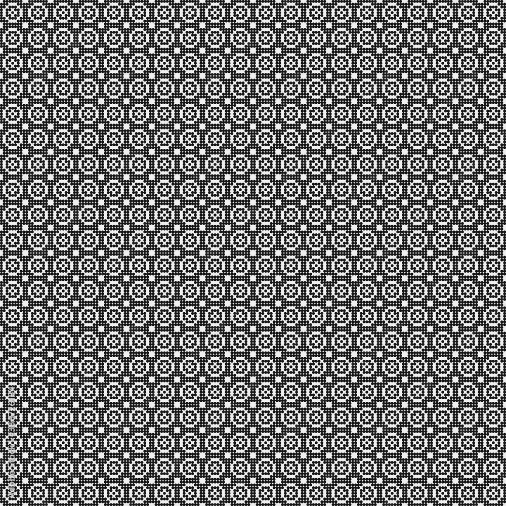 Abstract Cross Pattern Dots Logo generative computational art illustration