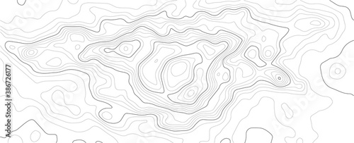 Topographic map contour background. Contour map vector. Map line of topography. Vector abstract topographic map concept with space for your copy. Wavy banners. Color geometric form