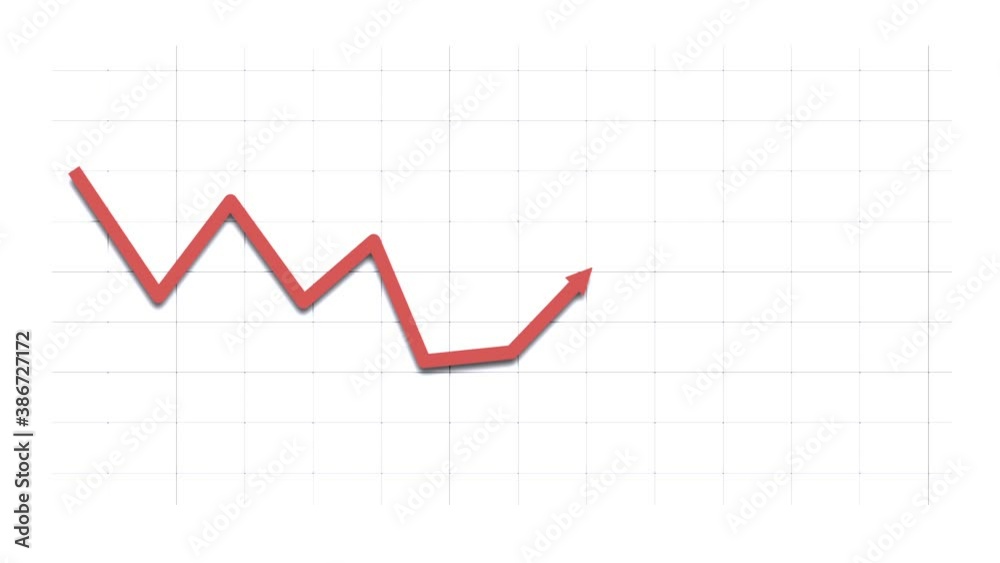 Downward trending arrpw on a graph Downward trending arrpw on a graph