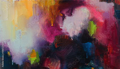 Fotografija Abstract oil painting background