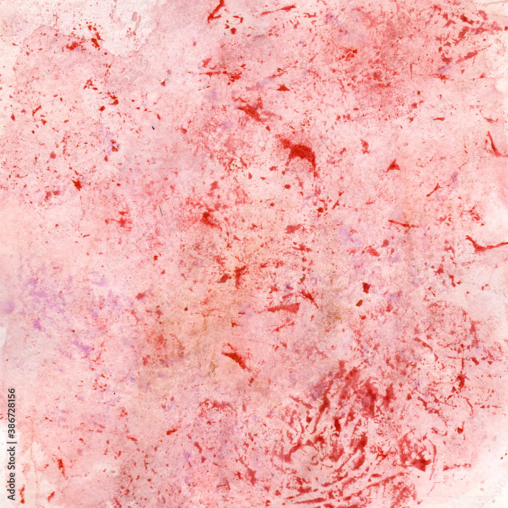 Abstract red hand drawn watercolor background Abstract red hand drawn watercolor background