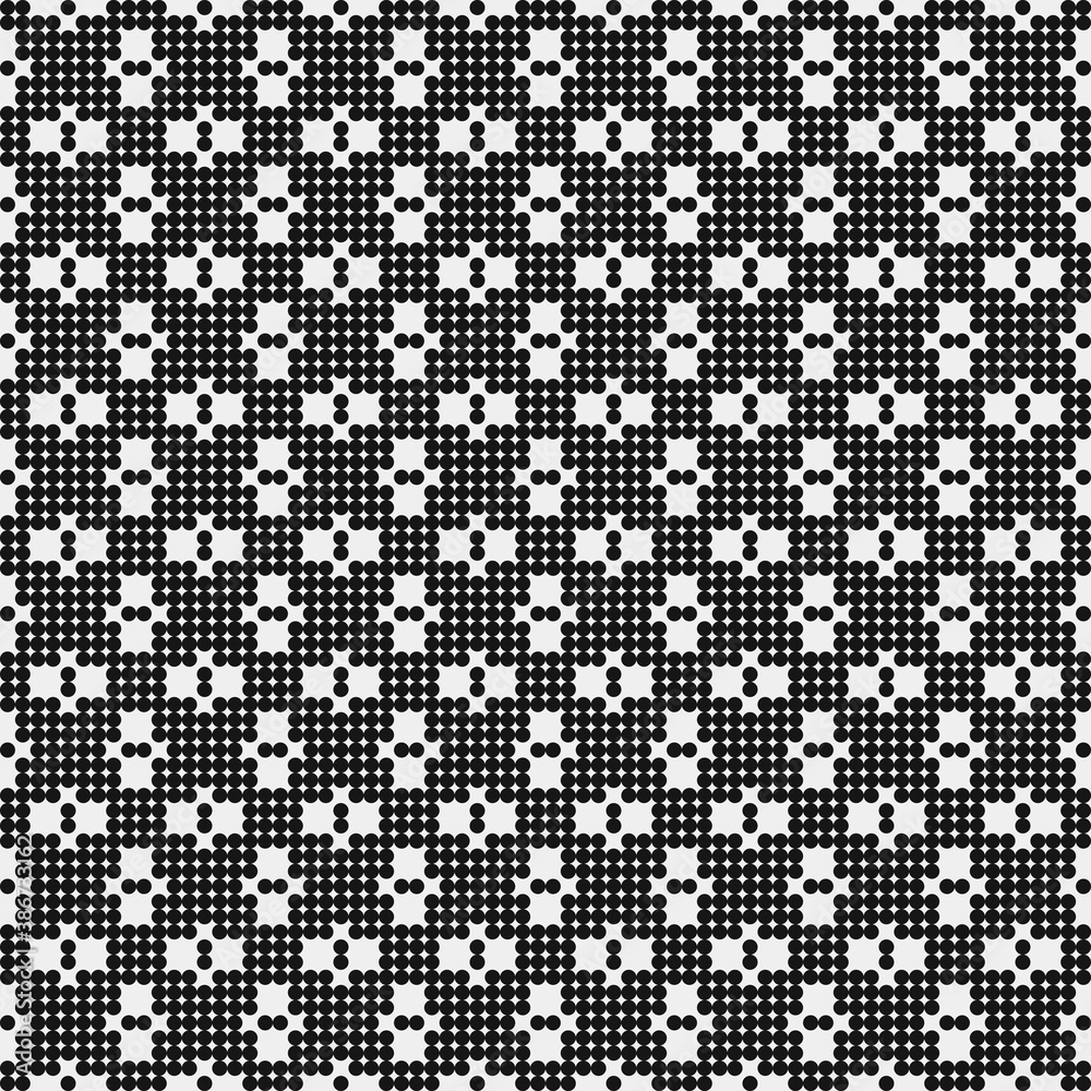 Abstract Cross Pattern Dots Logo generative computational art illustration
