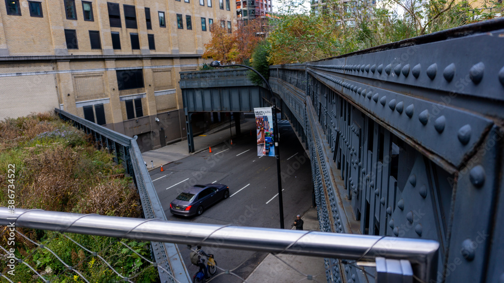 Obraz premium person on the bridge