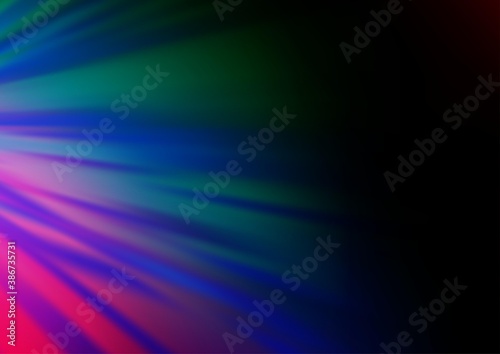 Dark Multicolor  Rainbow vector layout with flat lines.