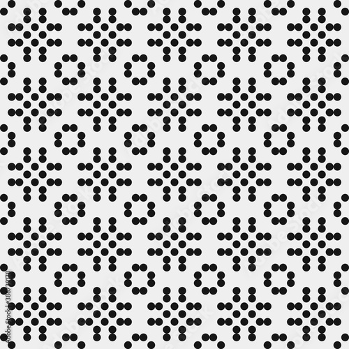 Abstract Cross Pattern Dots Logo generative computational art illustration