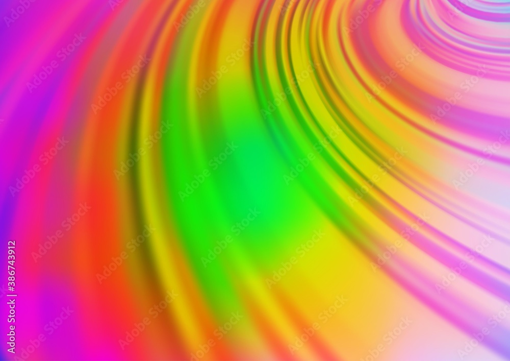 Obraz premium Light Multicolor, Rainbow vector blurred and colored background.