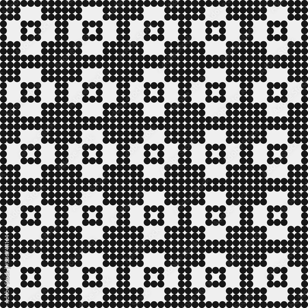 Abstract Cross Pattern Dots Logo generative computational art illustration