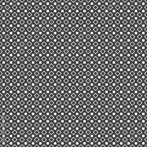 Abstract Cross Pattern Dots Logo generative computational art illustration