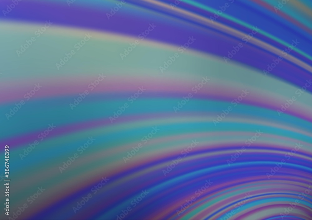 Fototapeta premium Light BLUE vector blurred shine abstract template.