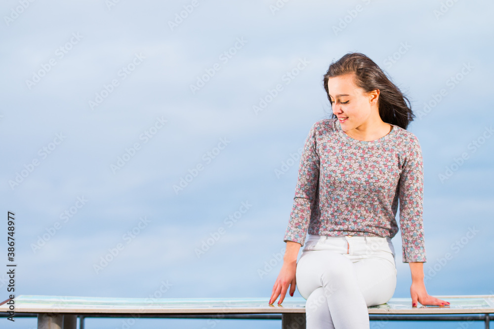 Young caucasian woman posing Young caucasian woman posing