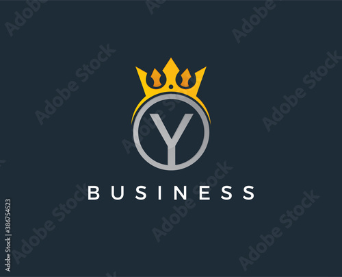 minimal letter y logo template - vector illustration