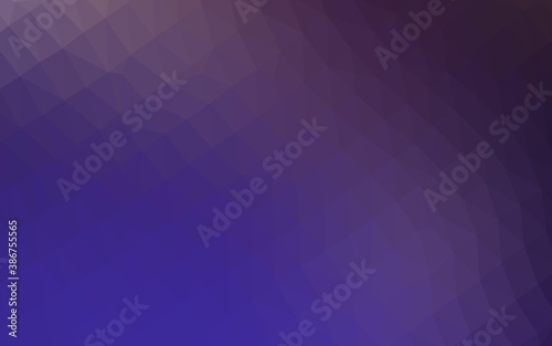 Dark Purple vector polygonal pattern.