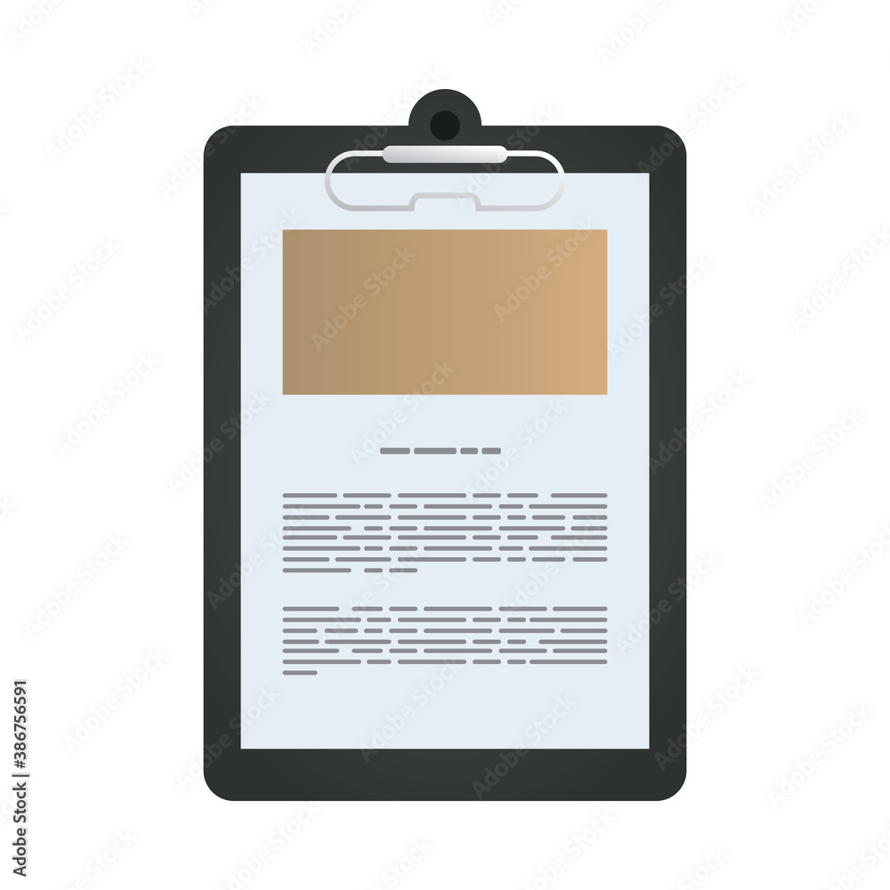 document file mockup in clipboard icon document file mockup in clipboard icon