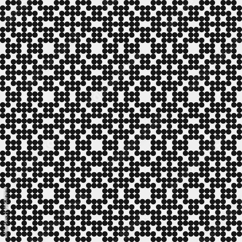 Abstract Cross Pattern Dots Logo generative computational art illustration