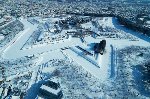 真冬の函館奉行所