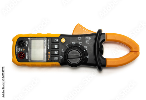 multitester current pliers isolated photo