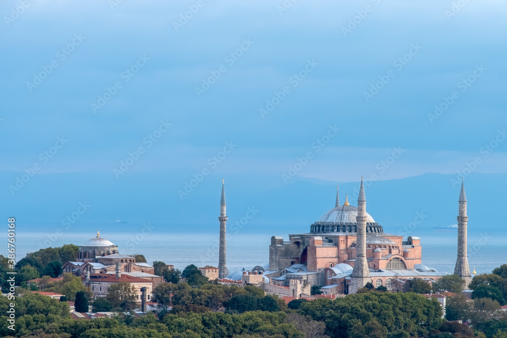 Fototapeta premium Hagia Sophia And Hagia Irene, Istanbul, Turkey