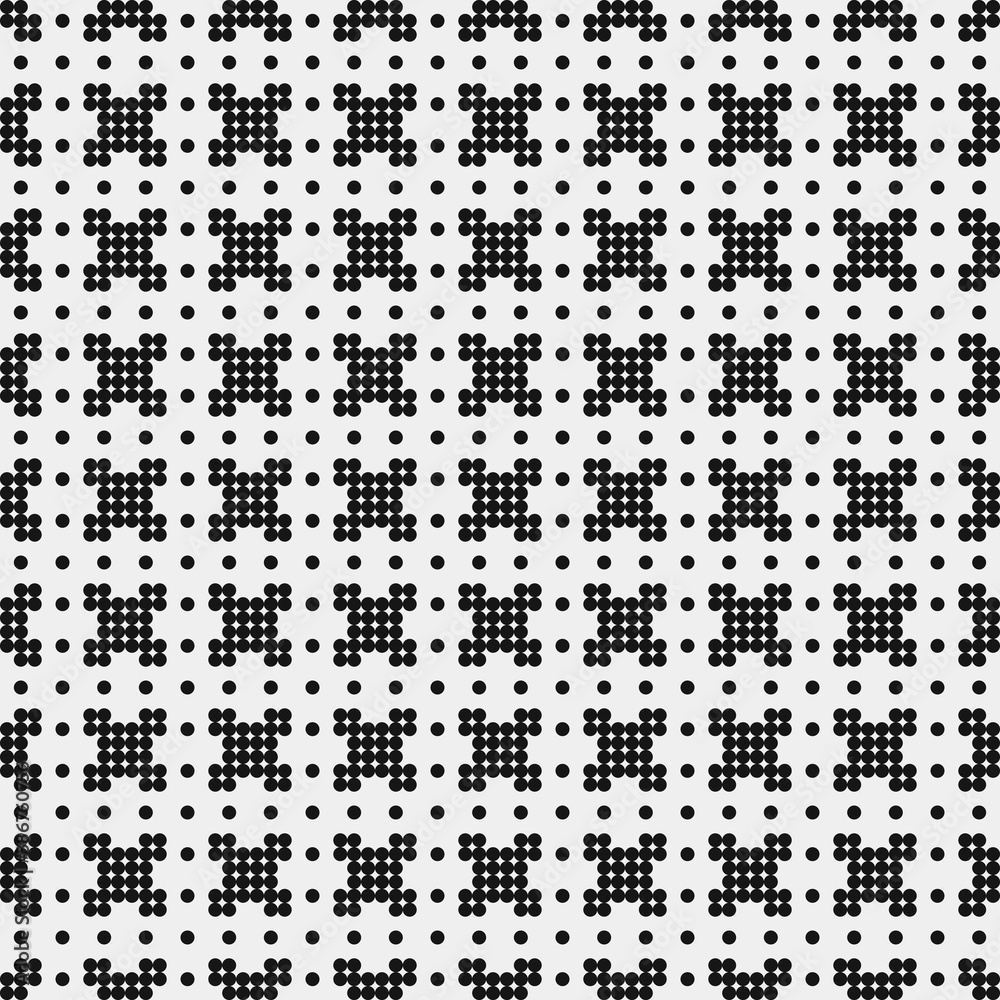 Abstract Cross Pattern Dots Logo generative computational art illustration Abstract Cross Pattern Dots Logo generative computational art illustration