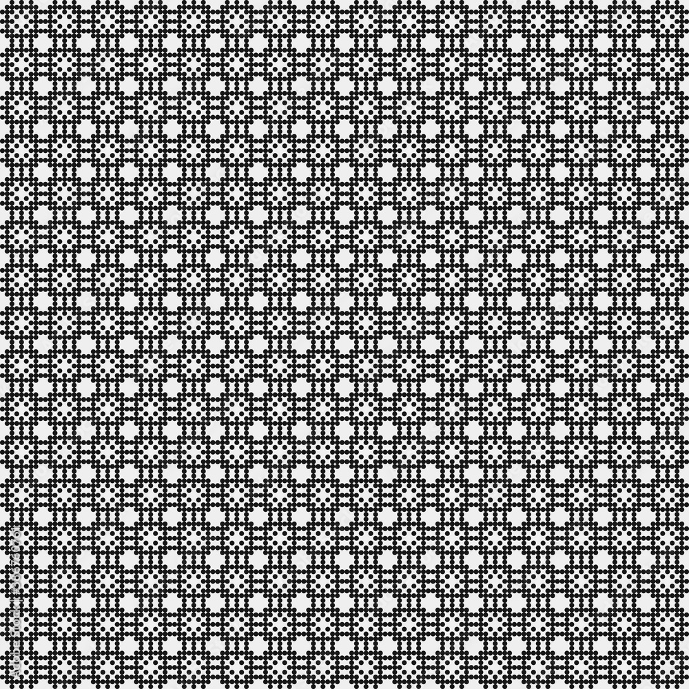 Abstract Cross Pattern Dots Logo generative computational art illustration