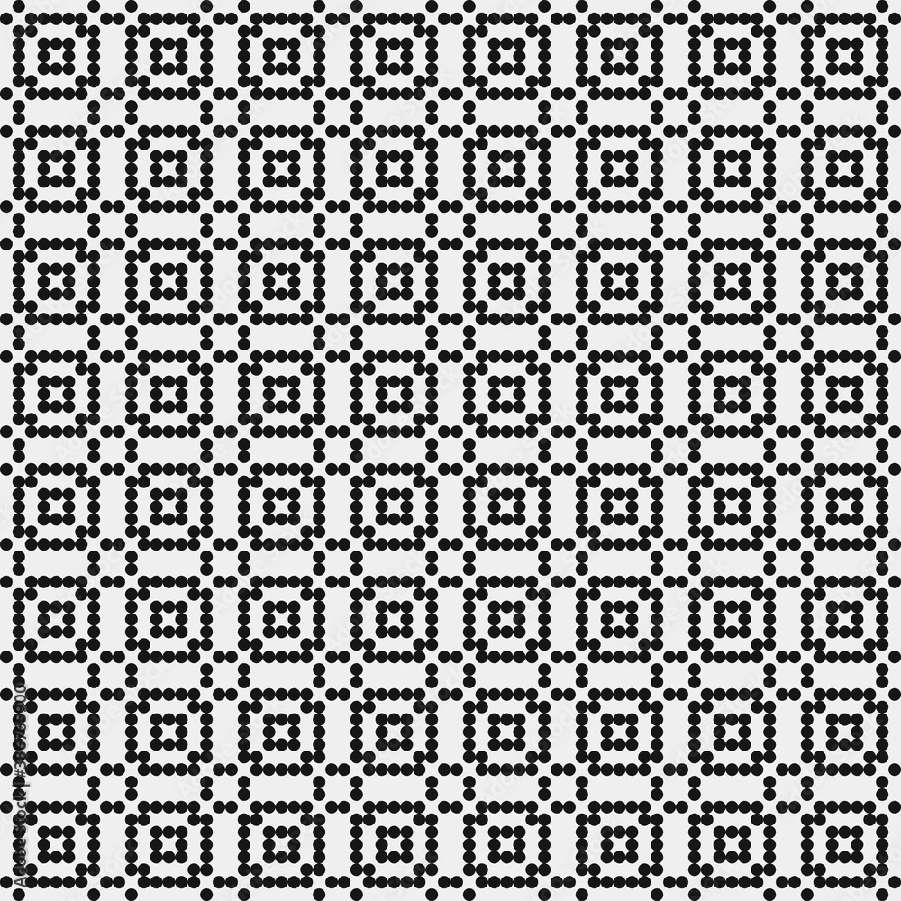 Abstract Cross Pattern Dots Logo generative computational art illustration